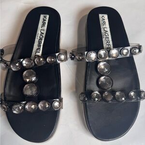 Karl Lagerfeld White Footwear Size 7M/37.5B